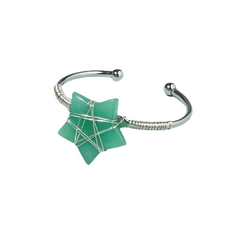 Natural Five-pointed Star Bracelet Colorful Healing Stones Delicate Jewelry Ornaments
