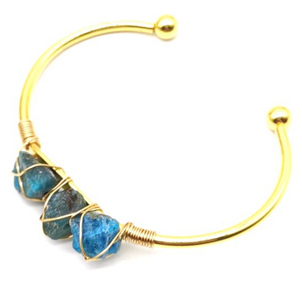 Druzy Gemstone Cuff Bracelet for Women Girls Handmade Gold Wire Woven Lift of tree Healing Chakra Crystal Friendship Bangle Charms Jewelry