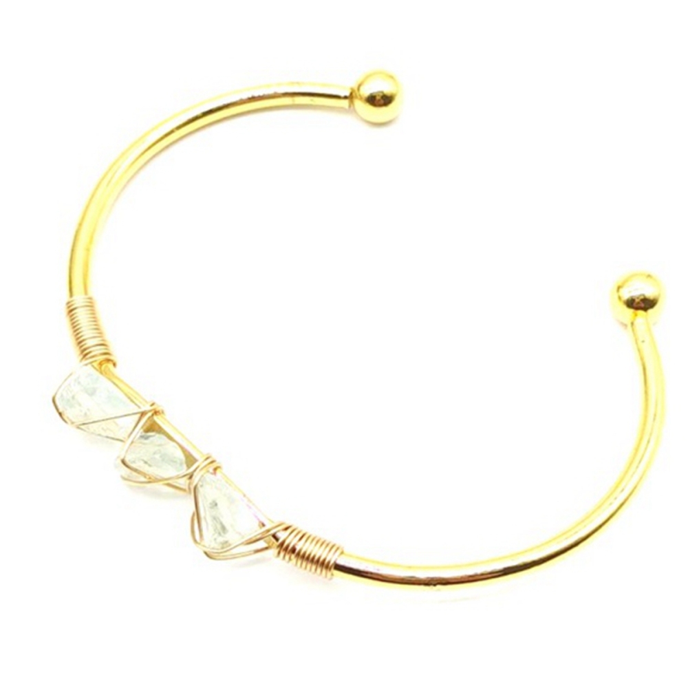 Druzy Gemstone Cuff Bracelet for Women Girls Handmade Gold Wire Woven Lift of tree Healing Chakra Crystal Friendship Bangle Charms Jewelry