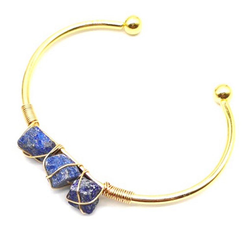 Druzy Gemstone Cuff Bracelet for Women Girls Handmade Gold Wire Woven Lift of tree Healing Chakra Crystal Friendship Bangle Charms Jewelry