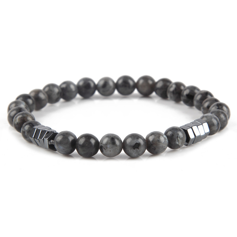 6mm Gemstones Beaded Bracelets for Women Men Strand Healing Crystal Gorgeous Stretch Semi-Precious Stone Jewelry