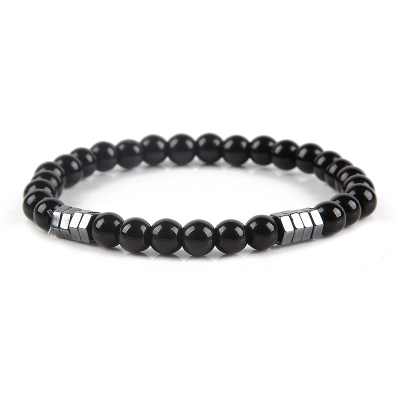 6mm Gemstones Beaded Bracelets for Women Men Strand Healing Crystal Gorgeous Stretch Semi-Precious Stone Jewelry