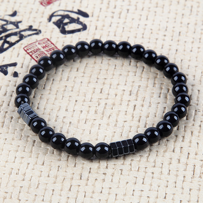 6mm Gemstones Beaded Bracelets for Women Men Strand Healing Crystal Gorgeous Stretch Semi-Precious Stone Jewelry