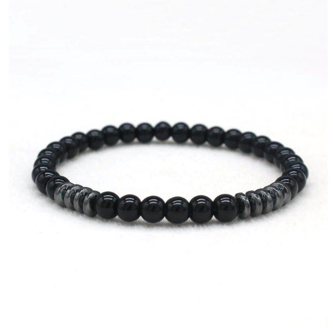 6mm Gemstones Beaded Bracelets for Women Men Strand Healing Crystal Gorgeous Stretch Semi-Precious Stone Jewelry
