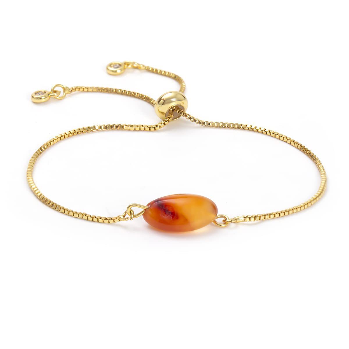 Women Crystal Gold Chain Bracelet Diffuse Energy Healing Chakra Yoga Cuff Raw Gemstone Bangle Rough Original Stone Couple Jewelry