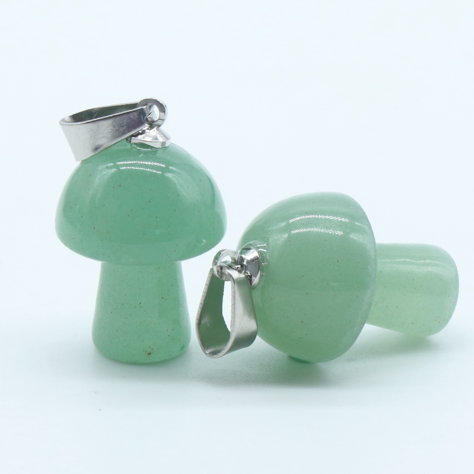 Healing Chakra Crystal Mushroom Pendant for Making Jewelry Necklace Earrings Bracelets Natural Gemstone Rock Charm Choker Pendants