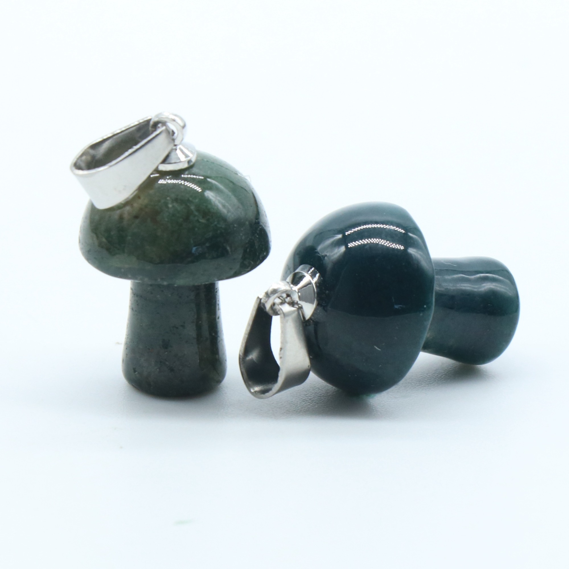 Healing Chakra Crystal Mushroom Pendant for Making Jewelry Necklace Earrings Bracelets Natural Gemstone Rock Charm Choker Pendants
