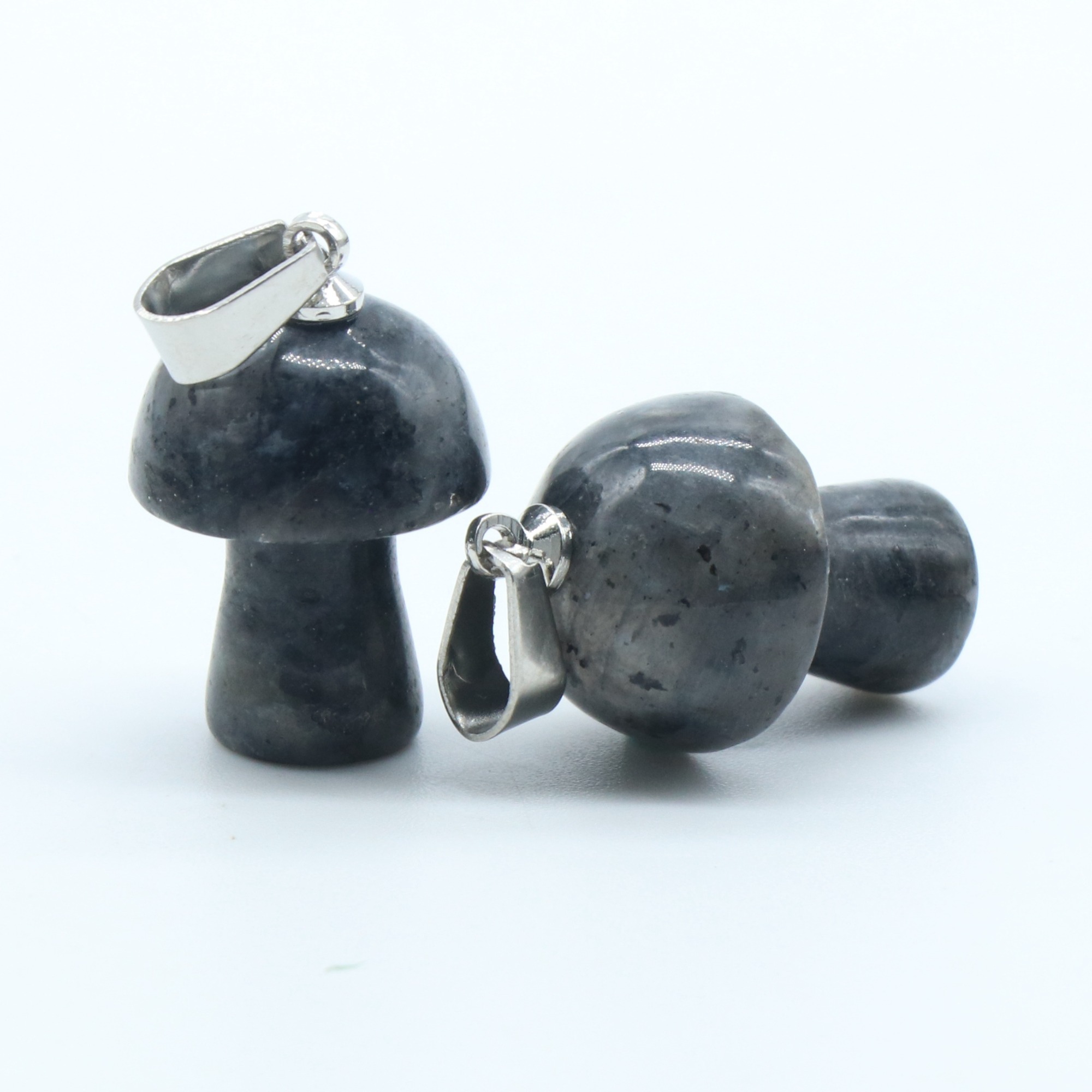 Healing Chakra Crystal Mushroom Pendant for Making Jewelry Necklace Earrings Bracelets Natural Gemstone Rock Charm Choker Pendants