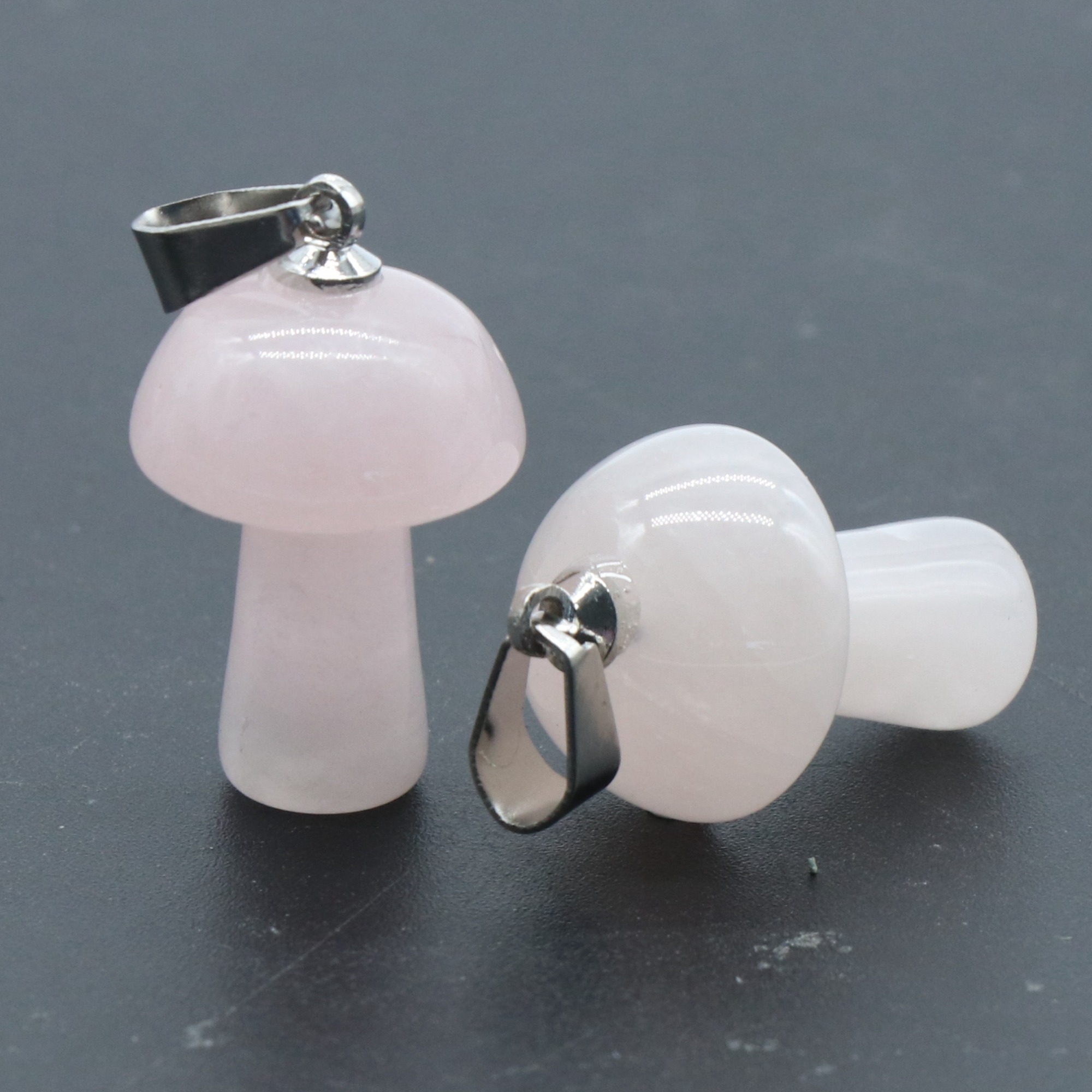 Healing Chakra Crystal Mushroom Pendant for Making Jewelry Necklace Earrings Bracelets Natural Gemstone Rock Charm Choker Pendants