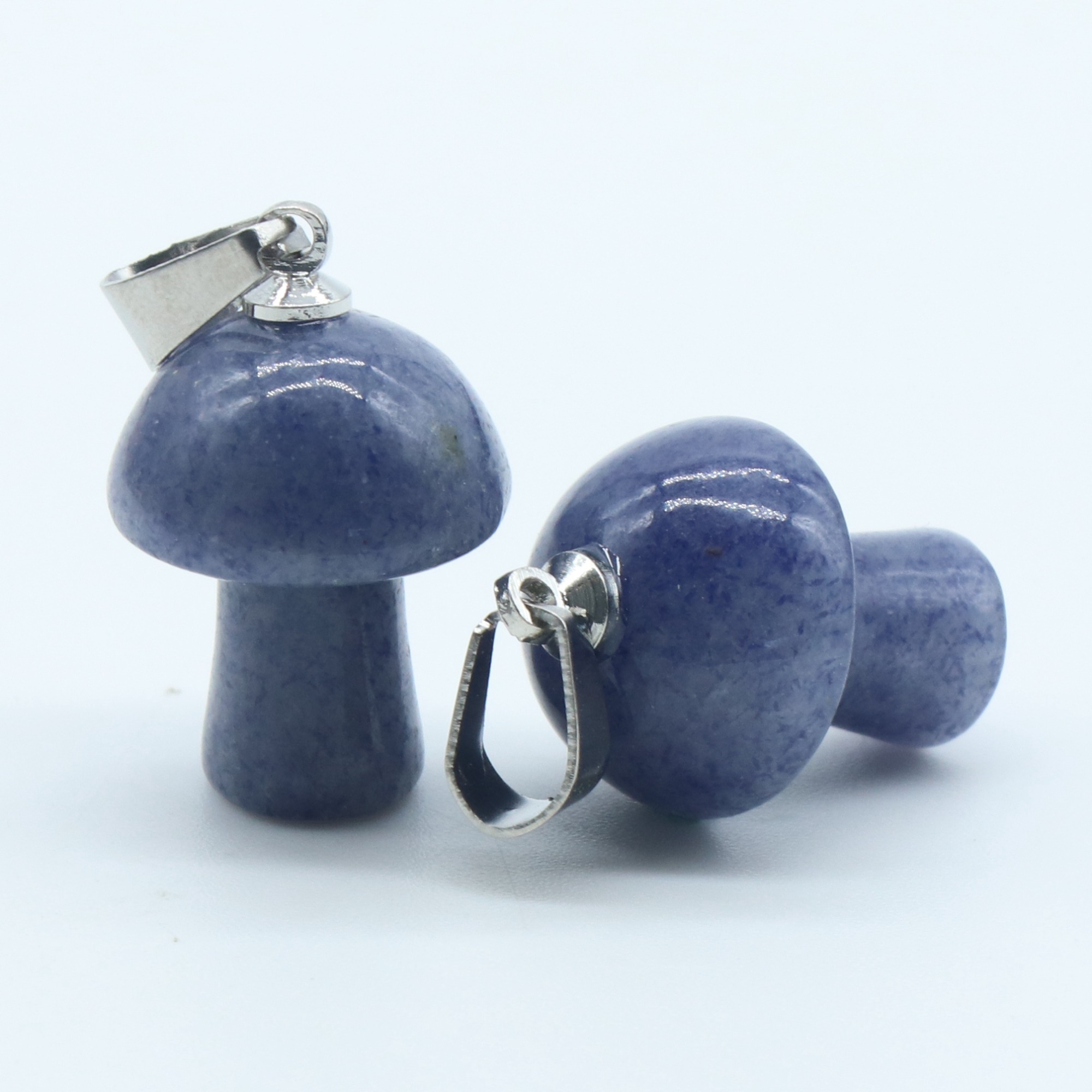 Healing Chakra Crystal Mushroom Pendant for Making Jewelry Necklace Earrings Bracelets Natural Gemstone Rock Charm Choker Pendants