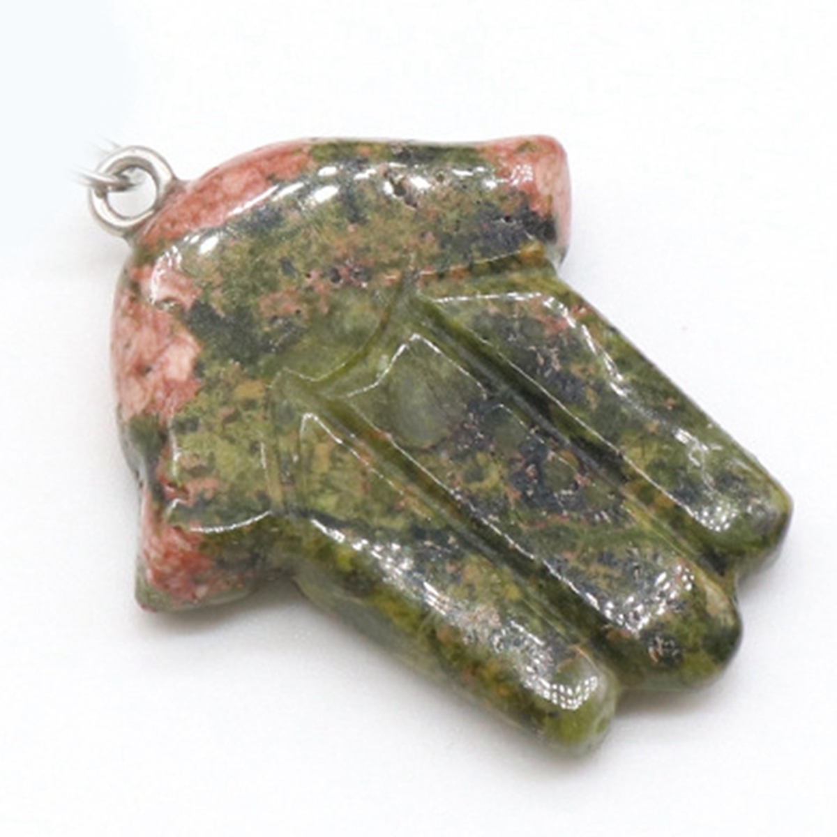 Cute Healing Crystal Opal Tiger Eye Necklace Hand Shape Natural Stone Pendant Necklaces collier Gift Wholesale
