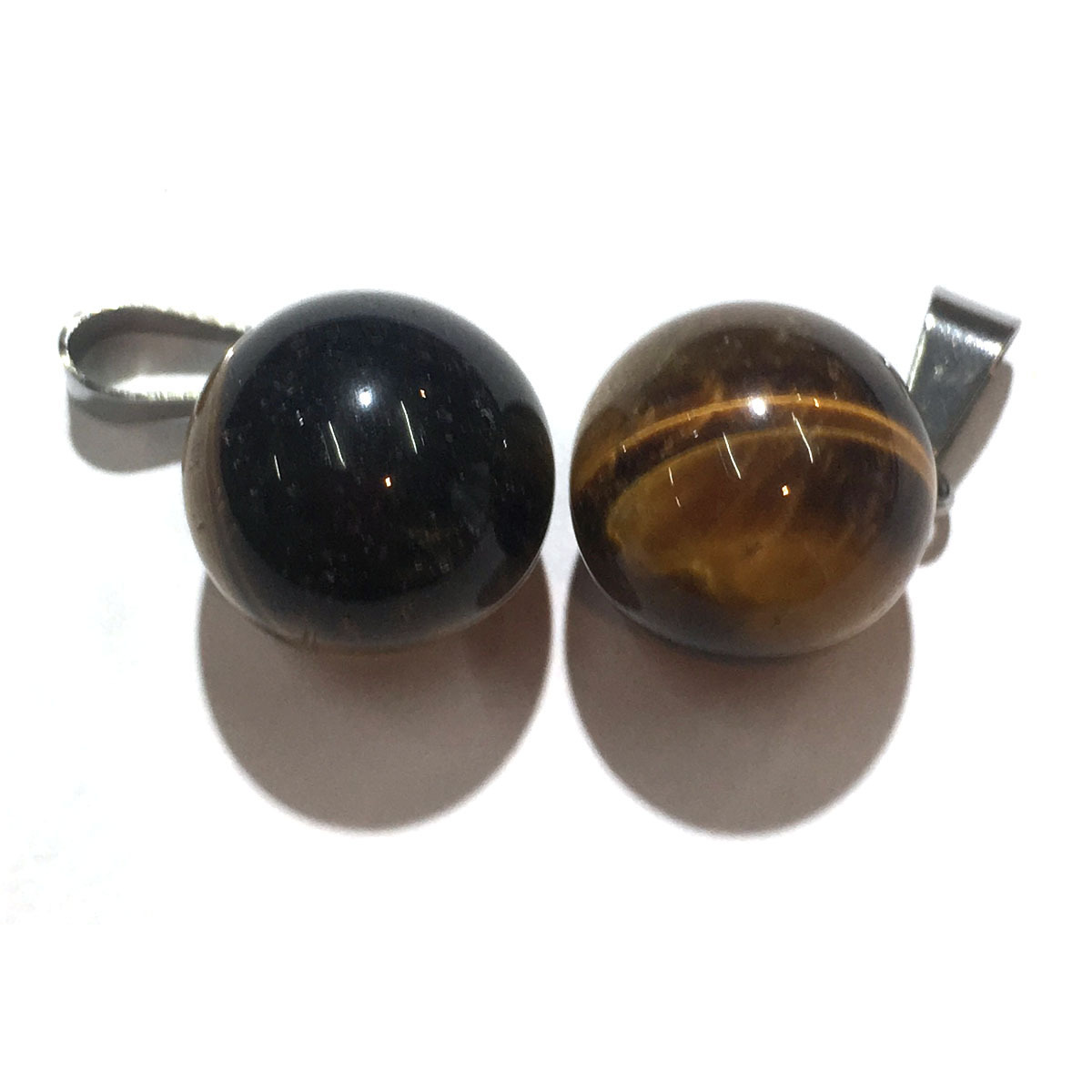 Fashion Chakra Round Stone Pendants Mixed Healing Crystal Quartz Gemstone Charms For Necklace Jewelry