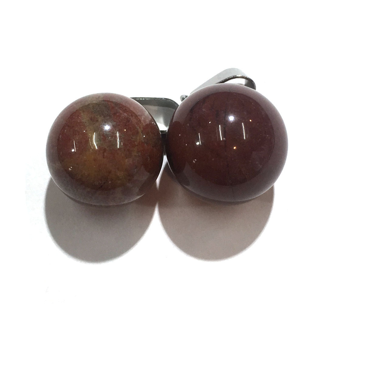 Fashion Chakra Round Stone Pendants Mixed Healing Crystal Quartz Gemstone Charms For Necklace Jewelry