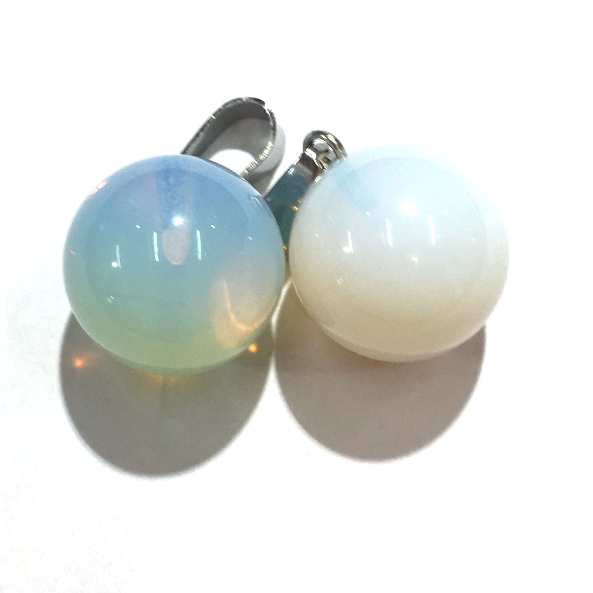 Fashion Chakra Round Stone Pendants Mixed Healing Crystal Quartz Gemstone Charms For Necklace Jewelry