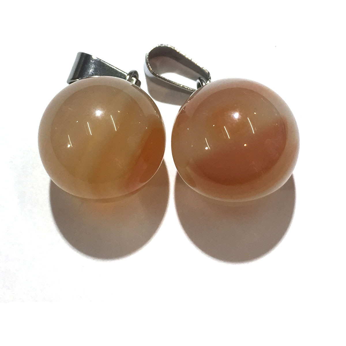 Fashion Chakra Round Stone Pendants Mixed Healing Crystal Quartz Gemstone Charms For Necklace Jewelry
