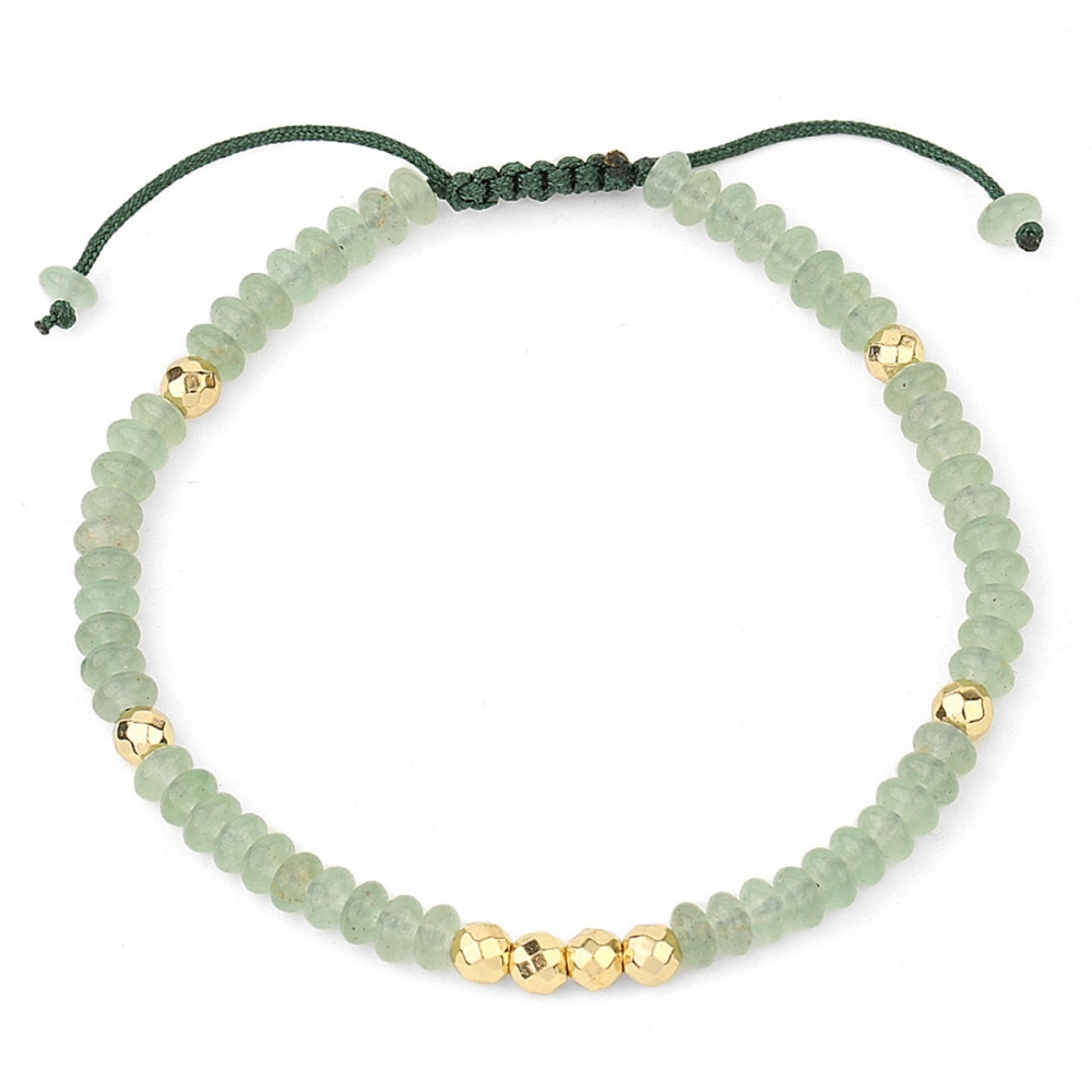 Bohemian 4mm Healing Stone Beads Bracelets for Women Men Semi-precious Adjustable Handmade Gemstone Crystal Beaded Bracelet