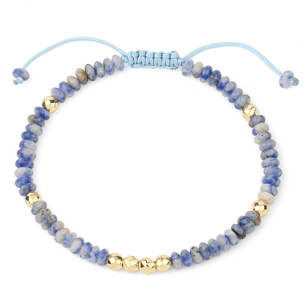 Bohemian 4mm Healing Stone Beads Bracelets for Women Men Semi-precious Adjustable Handmade Gemstone Crystal Beaded Bracelet