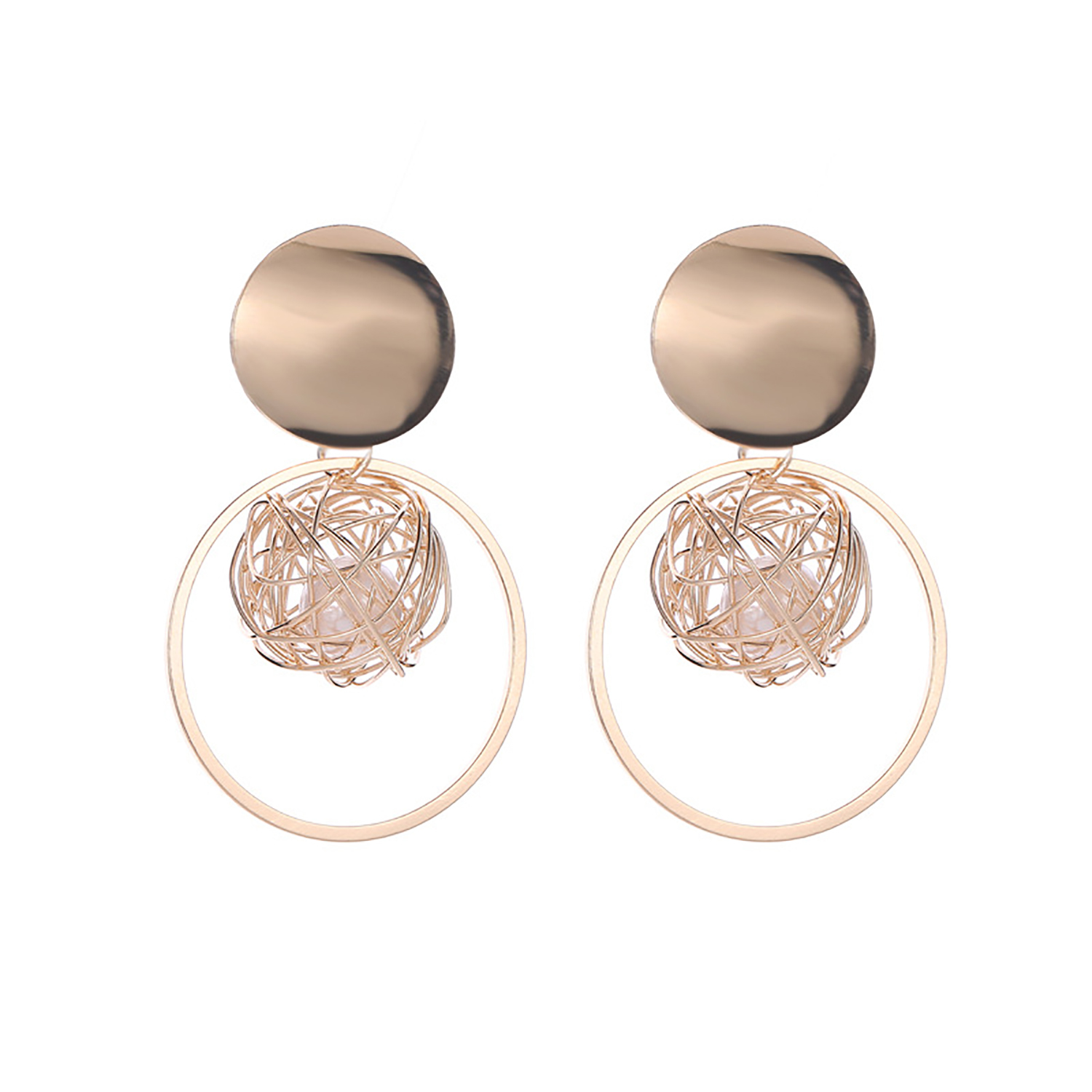 Styles Mosquito Repellent Incense Plate Ear Clip Female Pearl Earrings Hanging Metal Letter Bone Spiral Spring