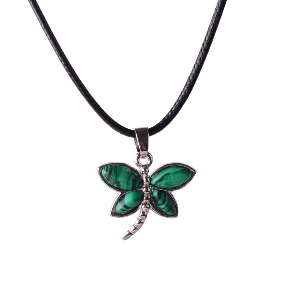 Silver Dragonfly alloy Pendant Fashion Bohemian Jewelry Ethnic Multi-layer Chain Colorful Enamel Dragonfly Pendant