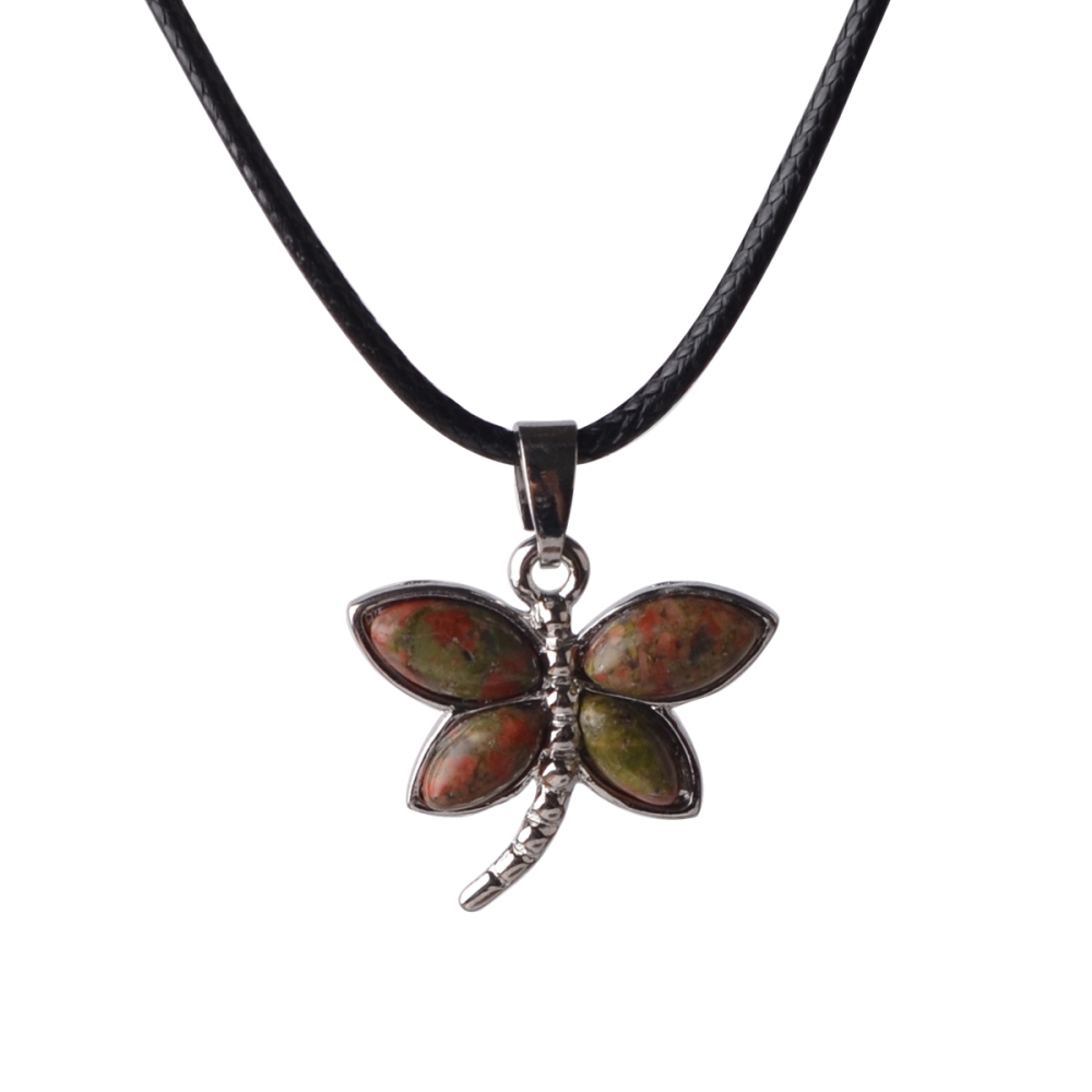 Silver Dragonfly alloy Pendant Fashion Bohemian Jewelry Ethnic Multi-layer Chain Colorful Enamel Dragonfly Pendant