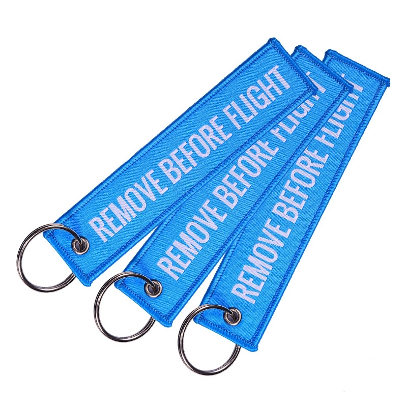 Cheap Price Embroidery Text Key Ring Key Chain Motorcycle Car Biker Cycling Keyring Custom Logo