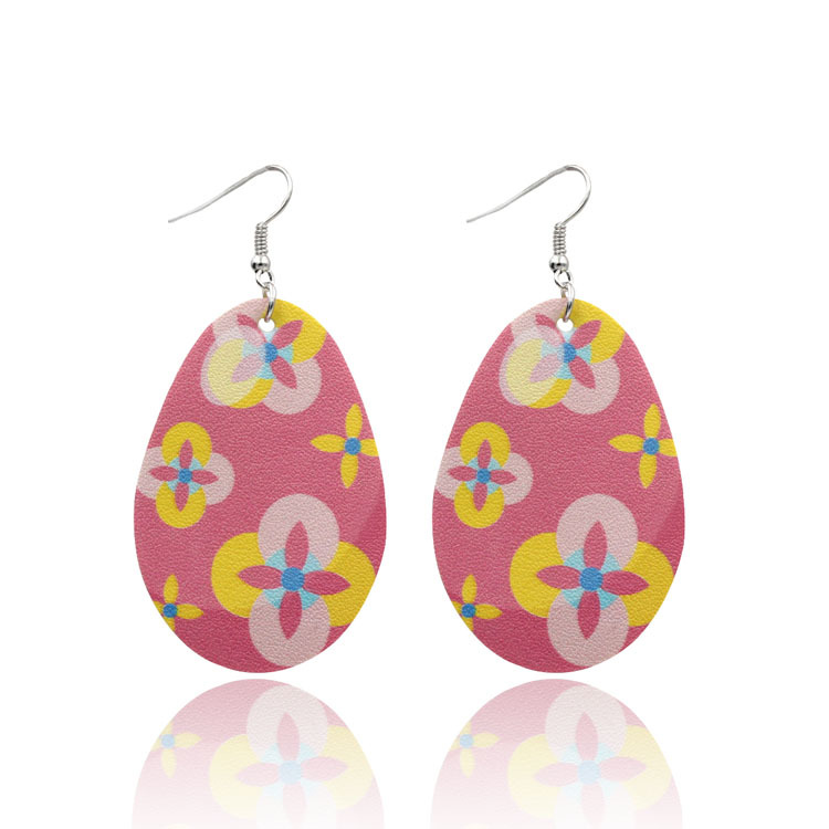 Fashion Earrings 2022 Flower Easter Eggs Bunny Earrings Dangle Earrings Set for Teen Girls Women Valentine Day Gifts