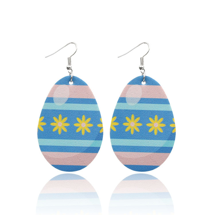 Fashion Earrings 2022 Flower Easter Eggs Bunny Earrings Dangle Earrings Set for Teen Girls Women Valentine Day Gifts