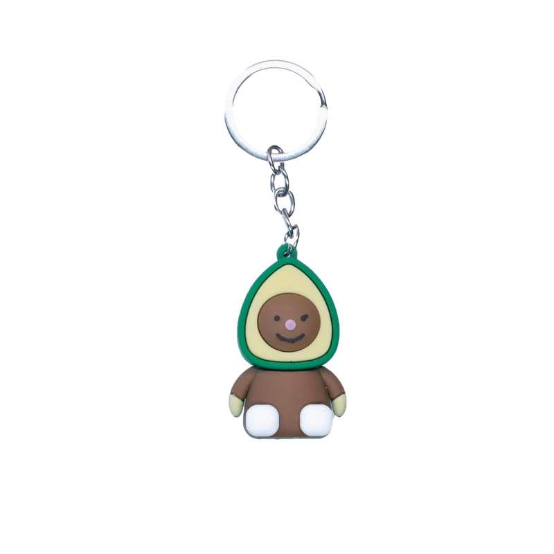 Hot Sale Cute Avocado Key Ring for Hanging Bag Accessories Chain Pendant Jewelry Various Occasions Valentine's Day Birthday