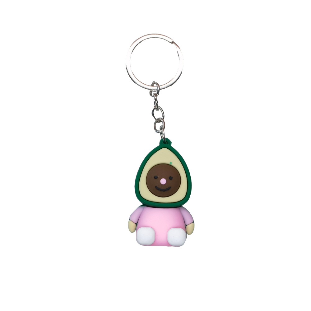 Hot Sale Cute Avocado Key Ring for Hanging Bag Accessories Chain Pendant Jewelry Various Occasions Valentine's Day Birthday