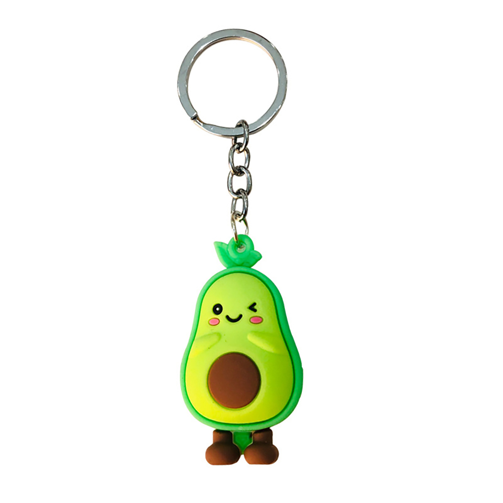 Hot Sale Cute Avocado Key Ring for Hanging Bag Accessories Chain Pendant Jewelry Various Occasions Valentine's Day Birthday