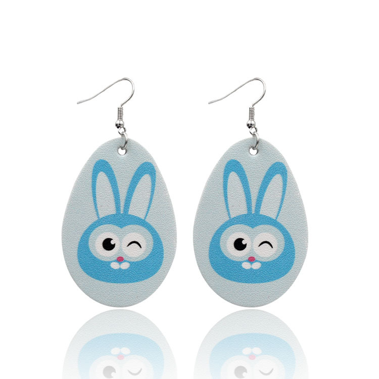 Fashion Earrings 2022 Flower Easter Eggs Bunny Earrings Dangle Earrings Set for Teen Girls Women Valentine Day Gifts