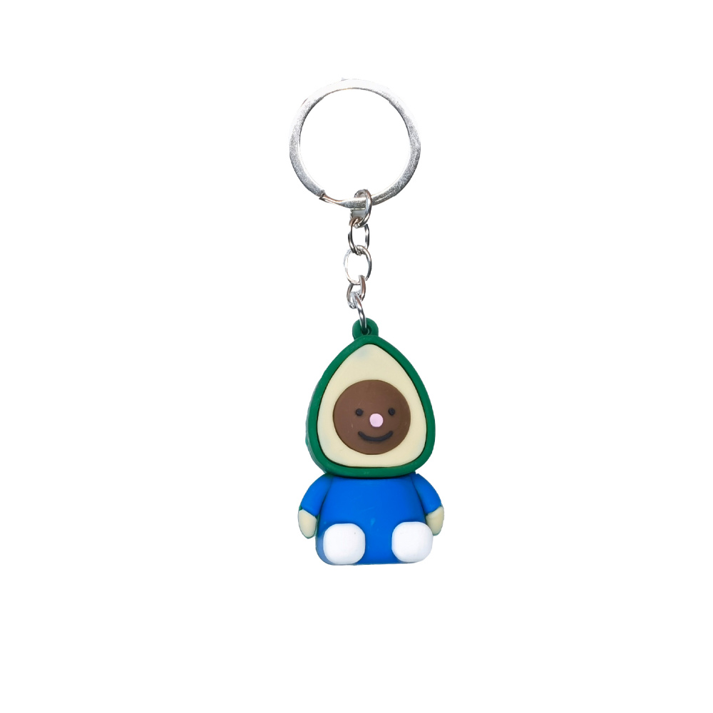 Hot Sale Cute Avocado Key Ring for Hanging Bag Accessories Chain Pendant Jewelry Various Occasions Valentine's Day Birthday