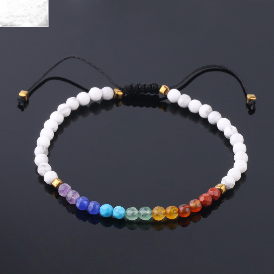 7 Chakra Strands Bracelets for Women 4mm Crystals and Healing Stones Beaded Bracelet Meditation Yoga Jewelry - Protection