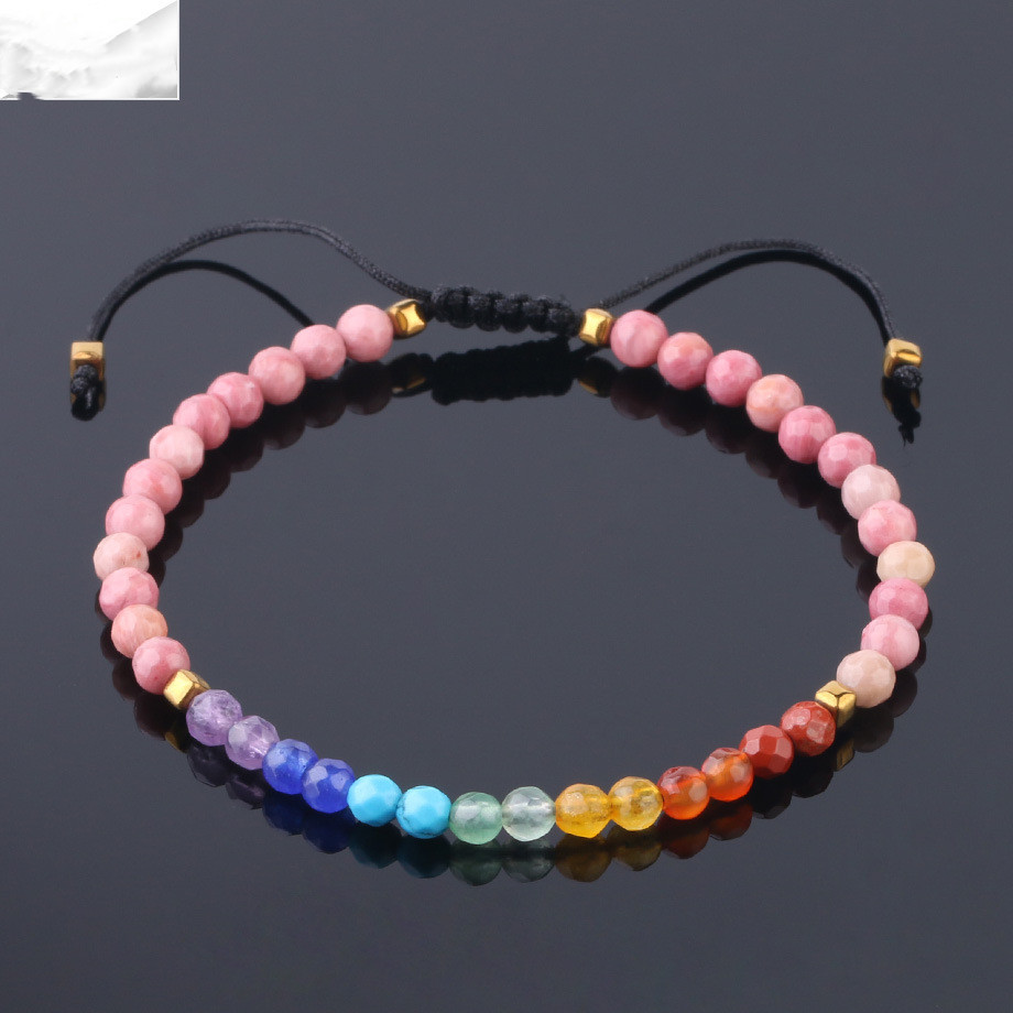 7 Chakra Strands Bracelets for Women 4mm Crystals and Healing Stones Beaded Bracelet Meditation Yoga Jewelry - Protection