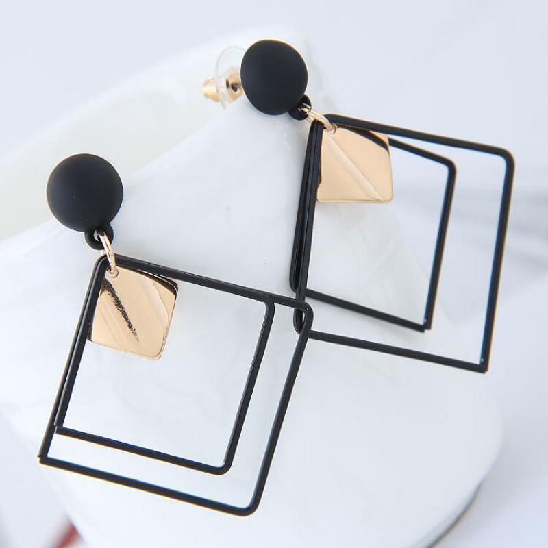 6 Pairs Drop Dangle Earrings Set Big Geometric Pearl Hoop Earring Shell Metal stud Bohemian charm women