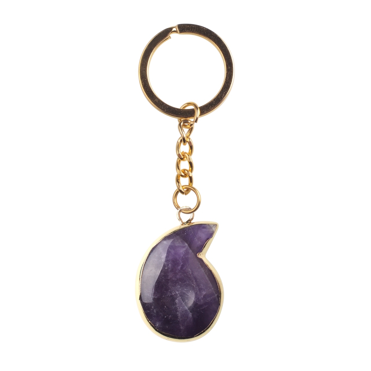 Healing Crystal Necklace for Women Men Energy Healing Crystal couch Shape Pendant Gemstones Jewelry with Gold and Silver Chain