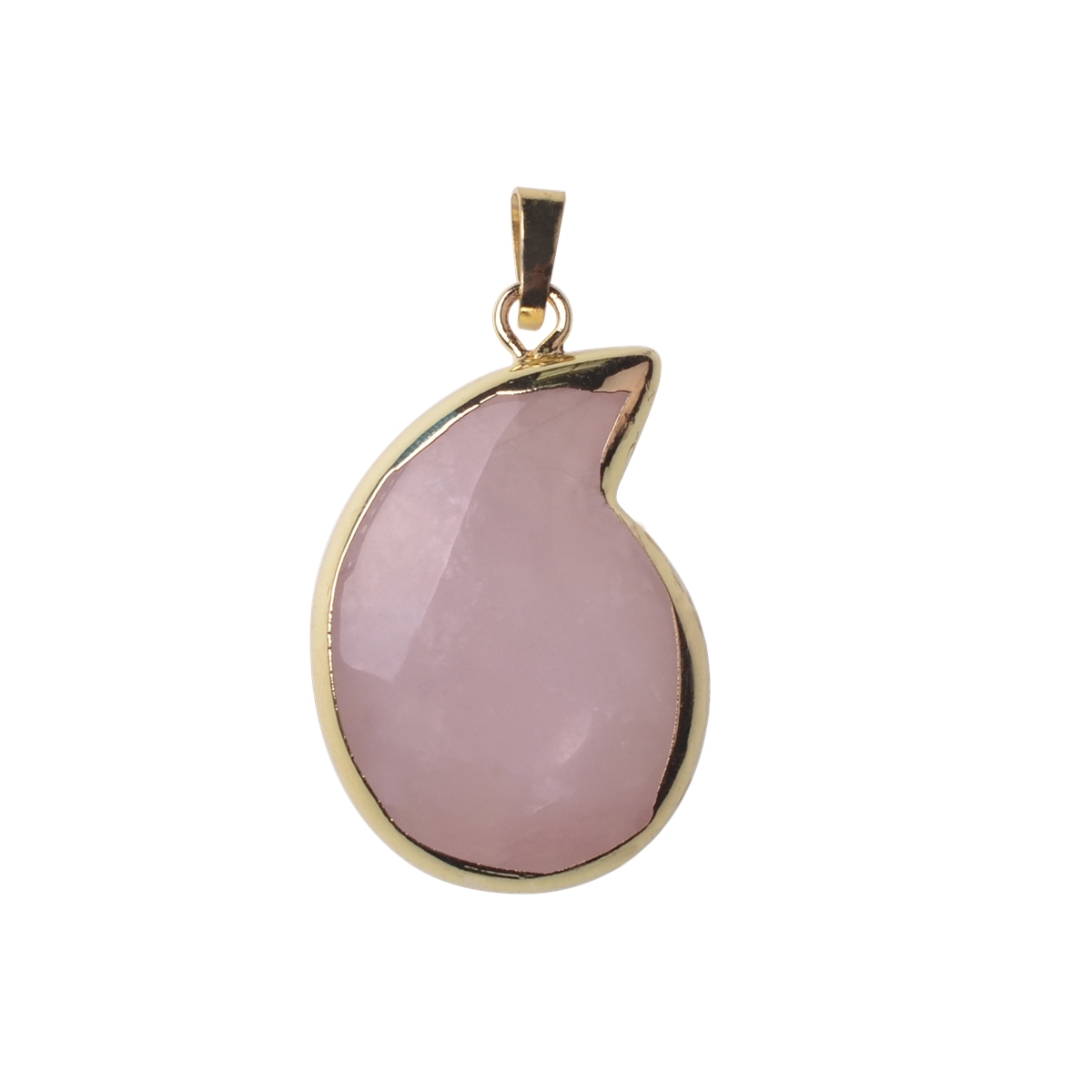 Natural Stone Pendants Comma Shape Polished Crystal Agate Stone Charms for Jewelry Making Necklace