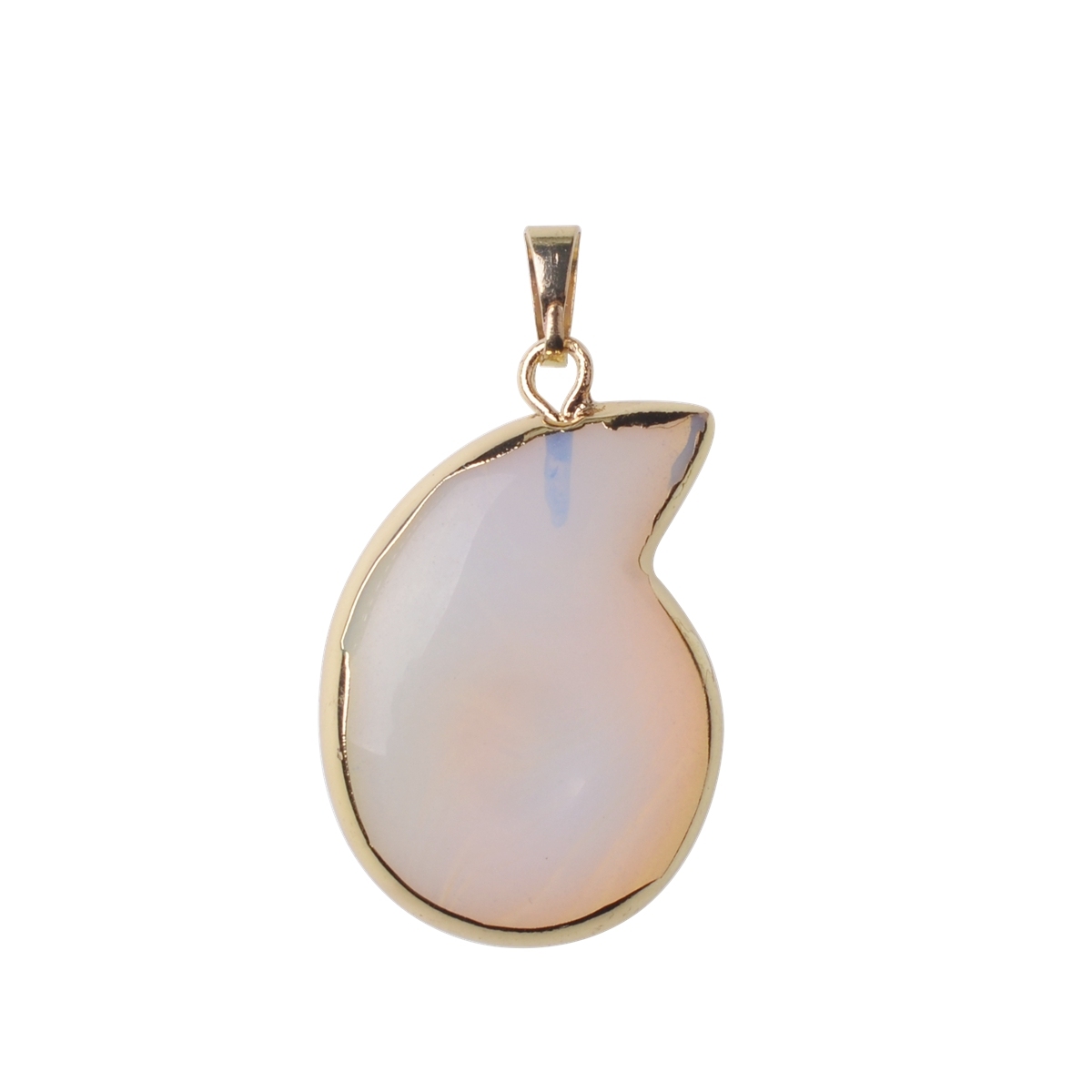 Natural Stone Pendants Comma Shape Polished Crystal Agate Stone Charms for Jewelry Making Necklace