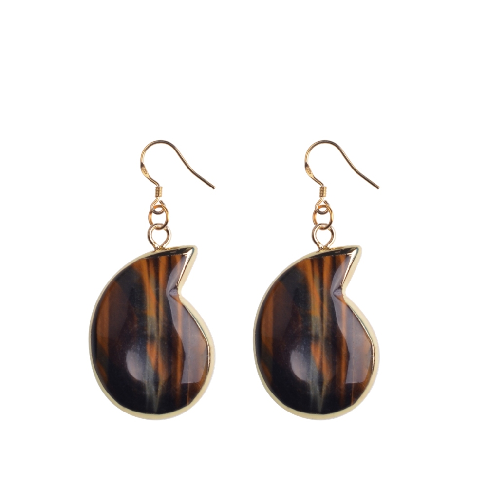 Natural Stone Conch Earring for Women Gemstone Birthstone Dangle Earrings Fashion Jewelry Birthday Gifts for Girls