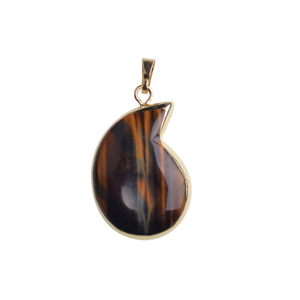 Natural Stone Pendants Comma Shape Polished Crystal Agate Stone Charms for Jewelry Making Necklace