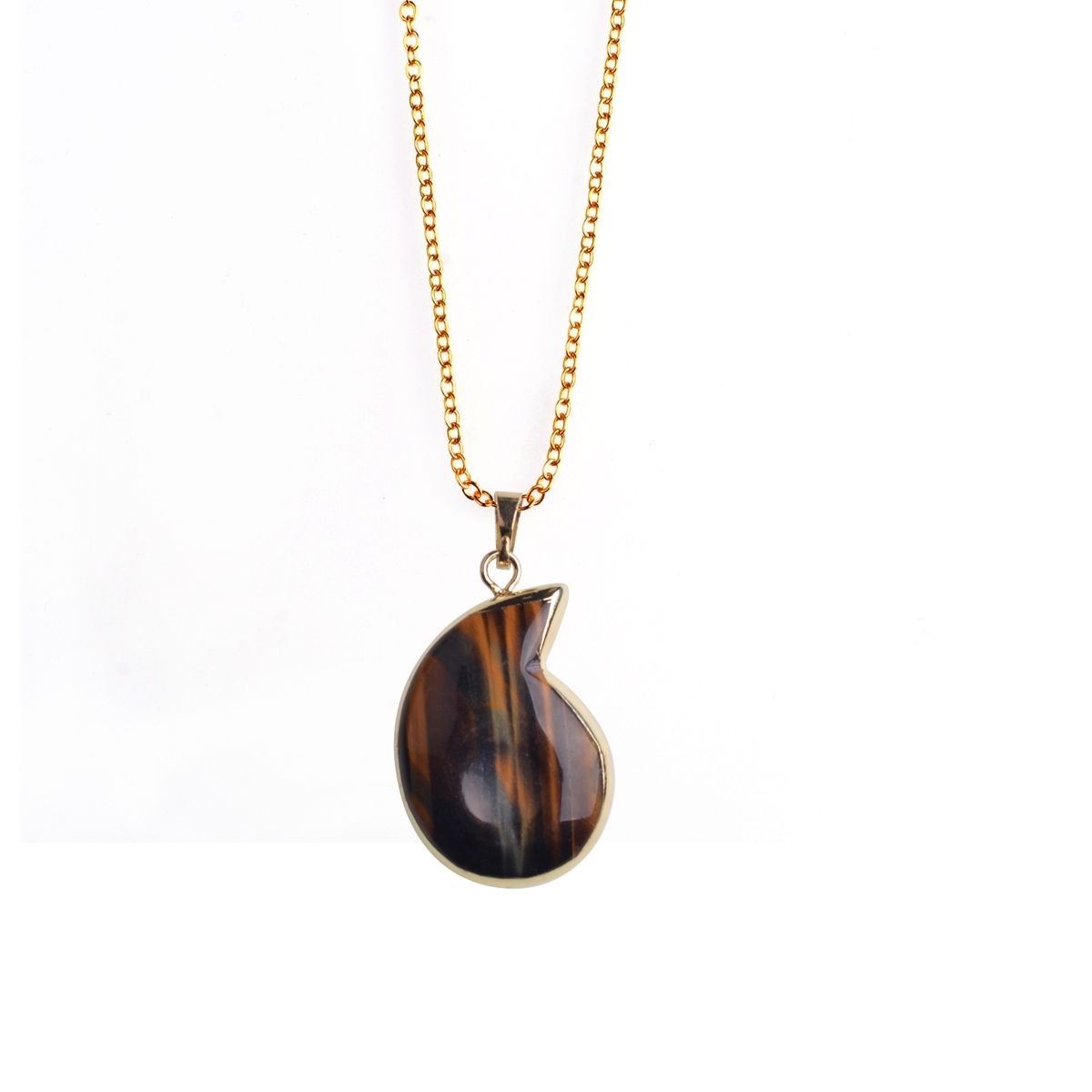 Healing Crystal Necklace for Women Men Energy Healing Crystal couch Shape Pendant Gemstones Jewelry with Gold and Silver Chain