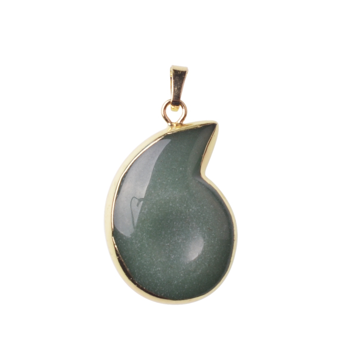 Natural Stone Pendants Comma Shape Polished Crystal Agate Stone Charms for Jewelry Making Necklace