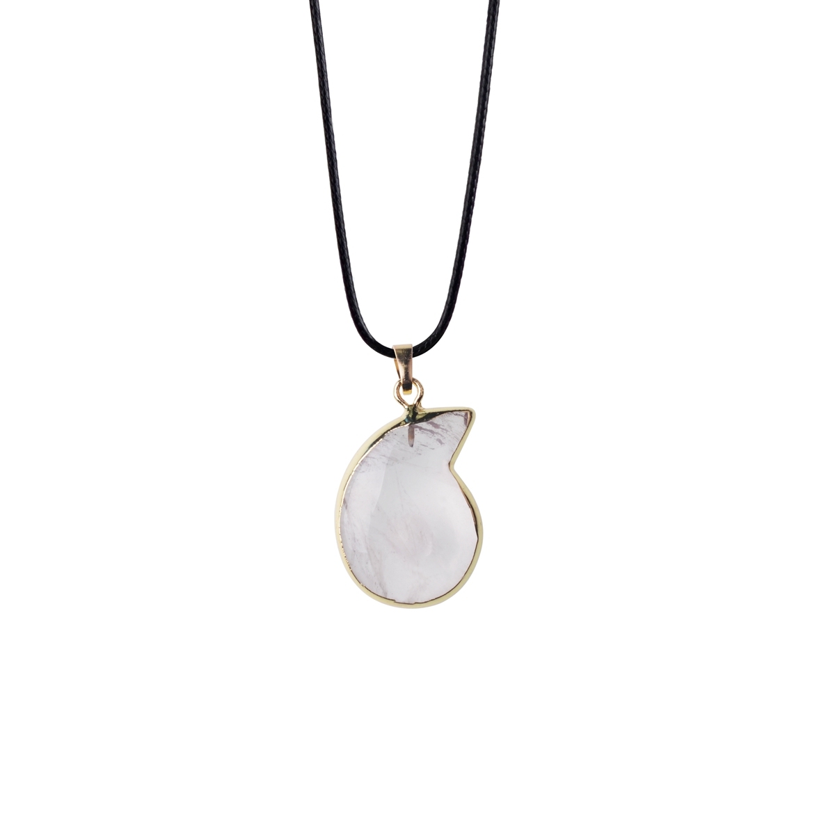 Healing Crystal Necklace for Women Men Energy Healing Crystal couch Shape Pendant Gemstones Jewelry with Gold and Silver Chain