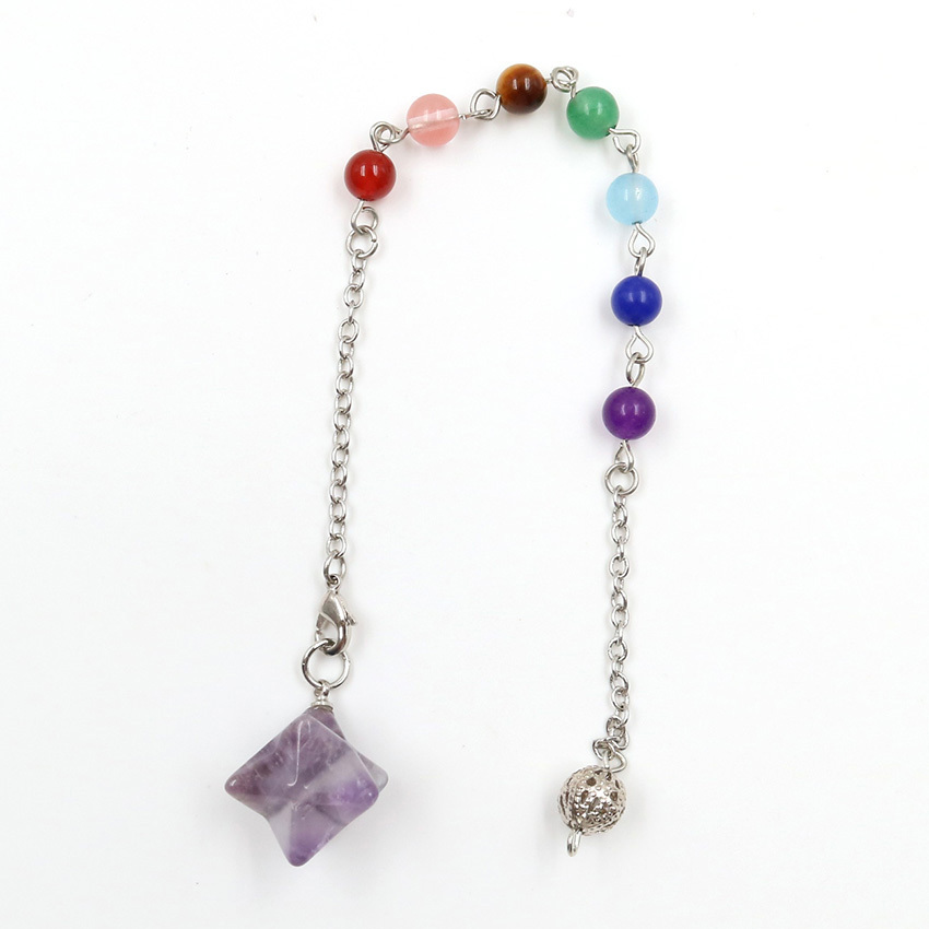 Merkaba Crystal Pendants pendulum Necklace for Women Men Jewelry Energy Healing Gemstone pendant
