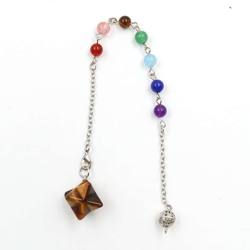 Merkaba Crystal Pendants pendulum Necklace for Women Men Jewelry Energy Healing Gemstone pendant