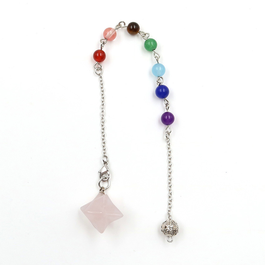 Merkaba Crystal Pendants pendulum Necklace for Women Men Jewelry Energy Healing Gemstone pendant