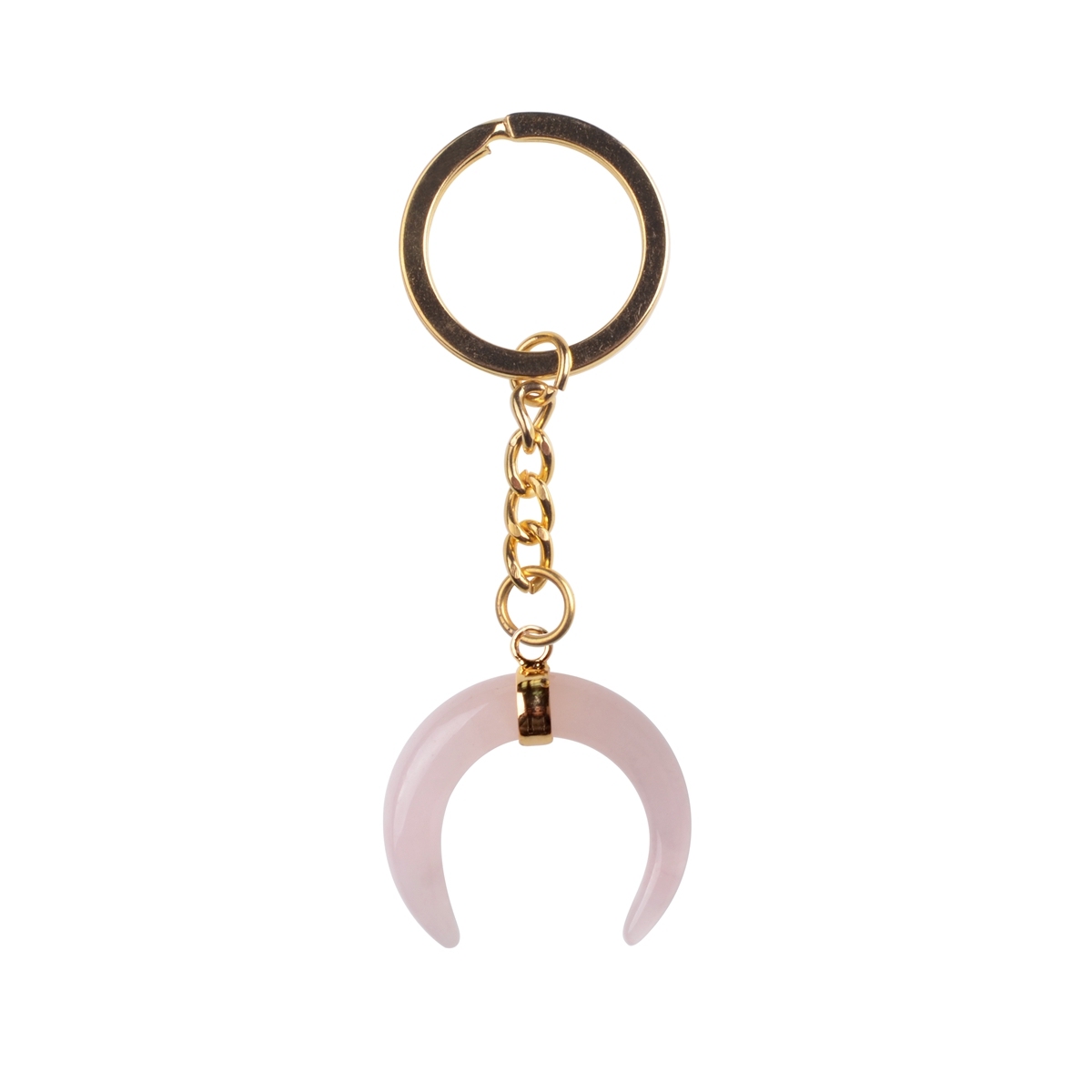 Fashion Vintage Resin Big Horn Shaped Crescent Moon Pendant Choker Key chain for Women Statement Boho Jewelry Gift