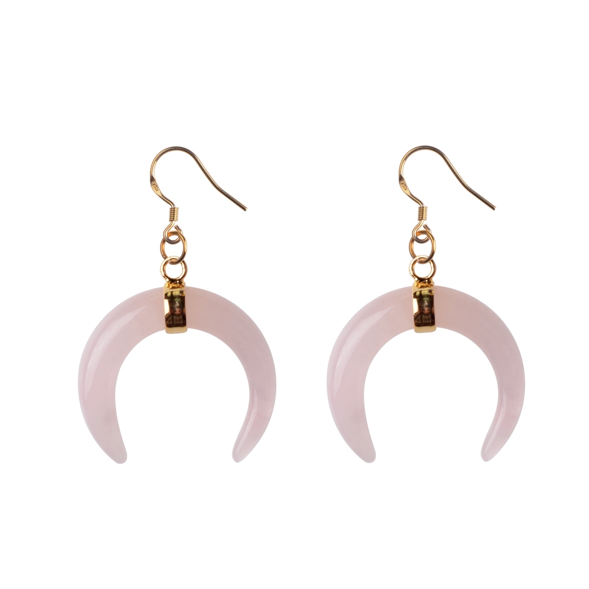 Fashion Vintage Resin Big Horn Shaped Crescent Moon Pendant Earrings for Women Statement Boho Jewelry Gift