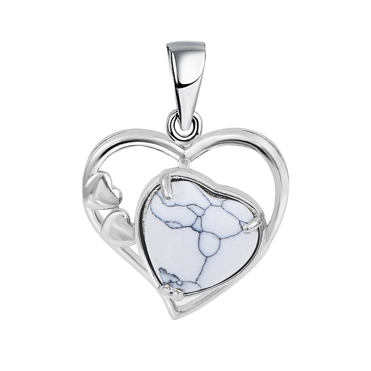 Fashion Crystal Pendant Necklaces Love Heart Necklace Hollow Heart Stone Pendants Charms Women Jewelry Gift