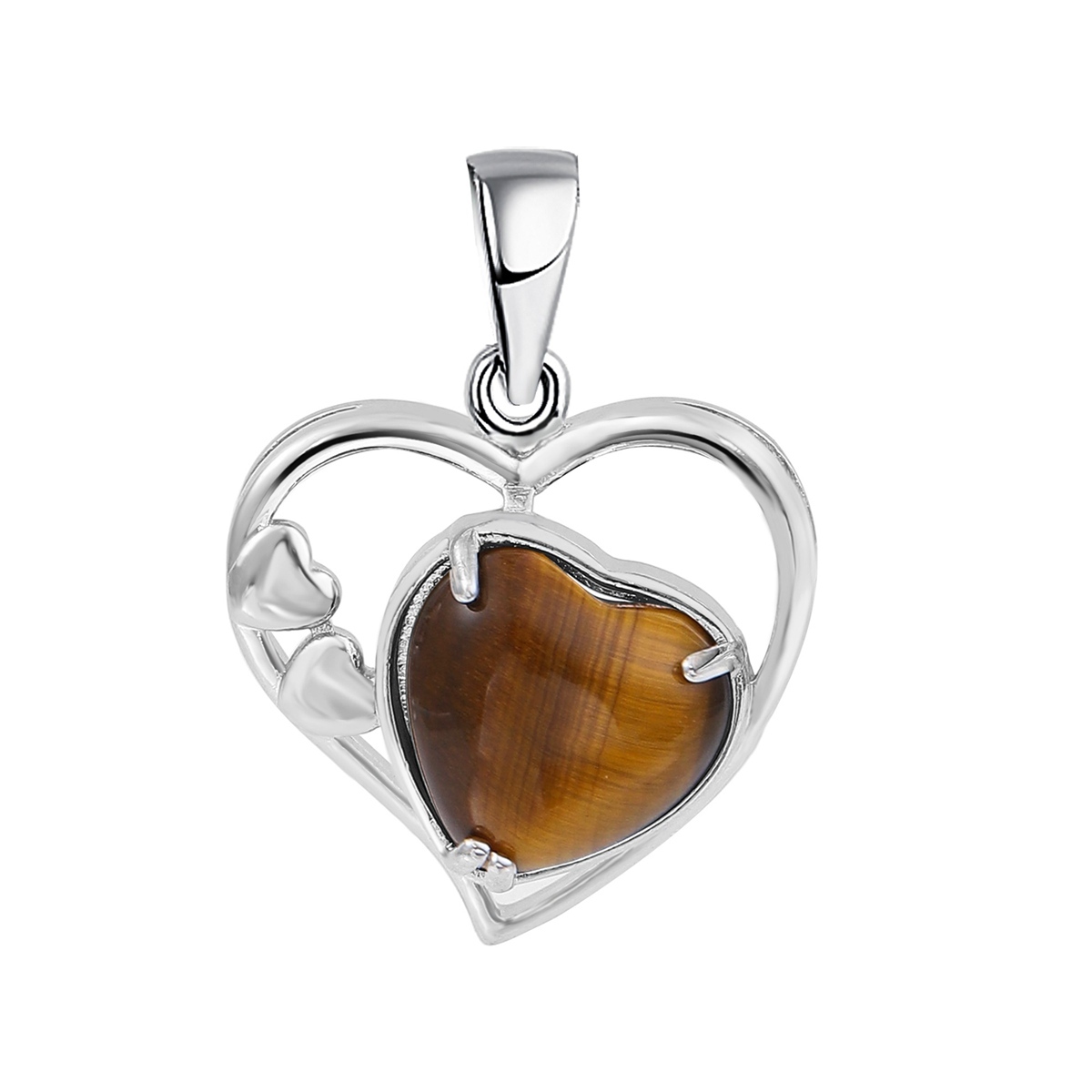 Fashion Crystal Pendant Necklaces Love Heart Necklace Hollow Heart Stone Pendants Charms Women Jewelry Gift